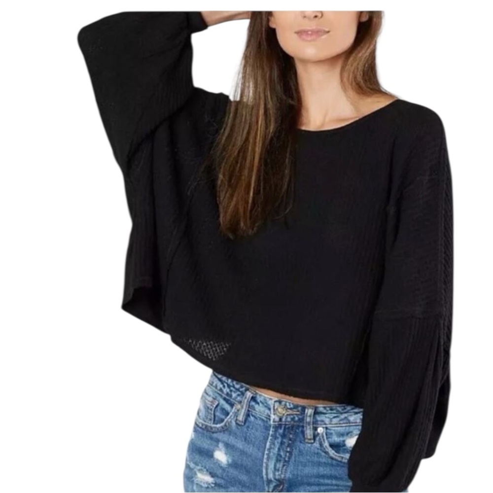 We The Free Free People Love Me Thermal Top Black XS